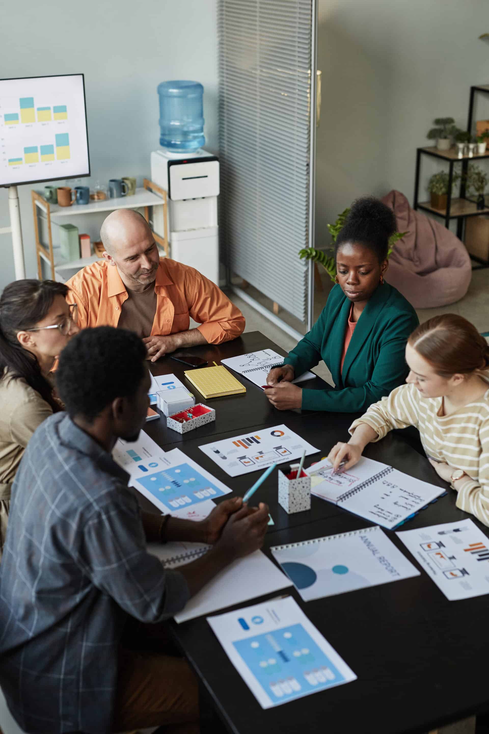 Diverse Business Team Sharing Ideas In Meeting