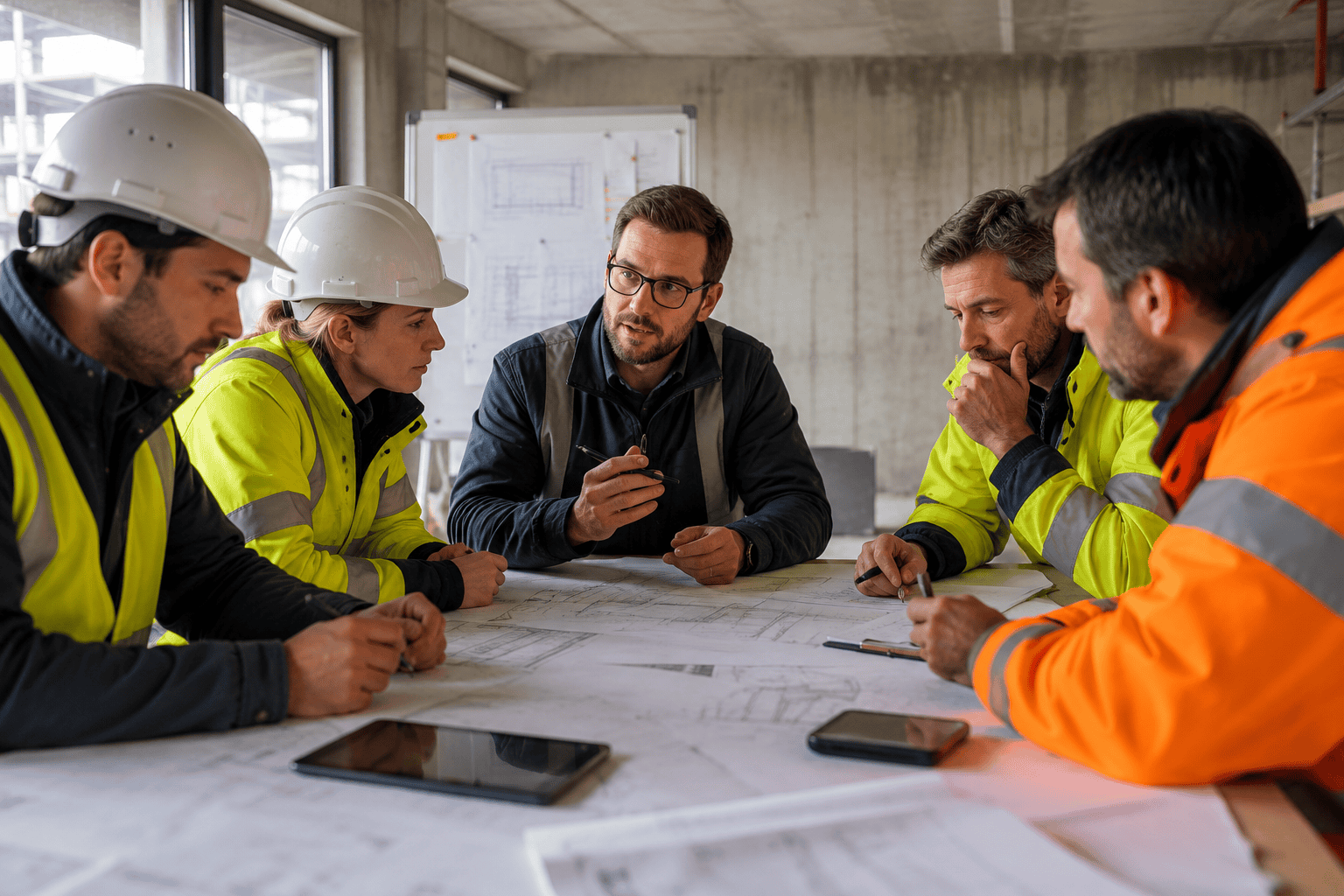 préparer réunion de chantier